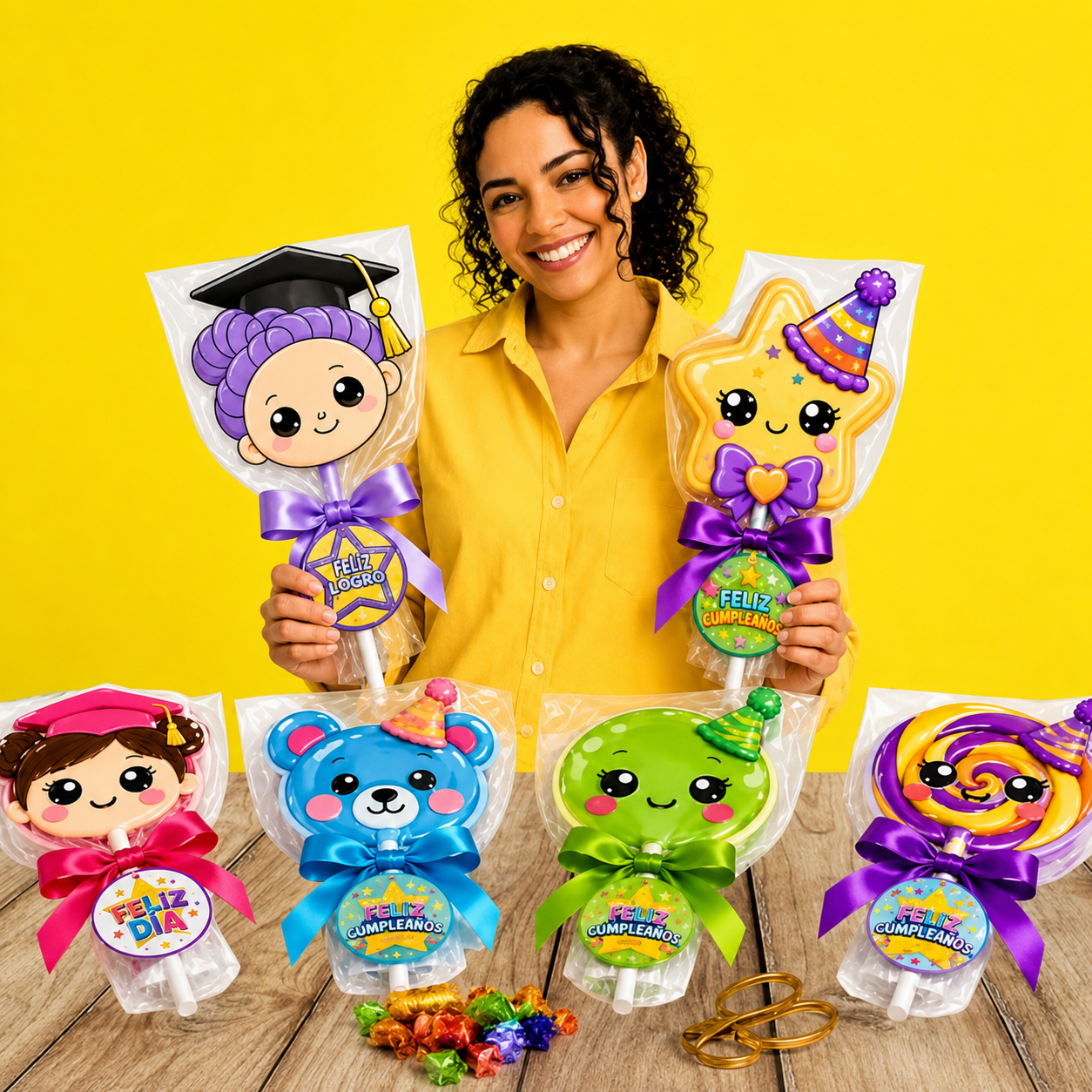 Variedad de regalos creados con el kit